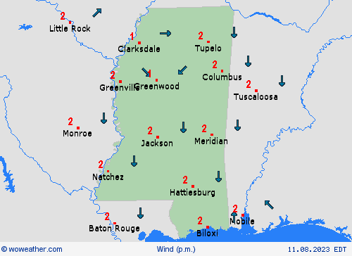 wind  USA Forecast maps