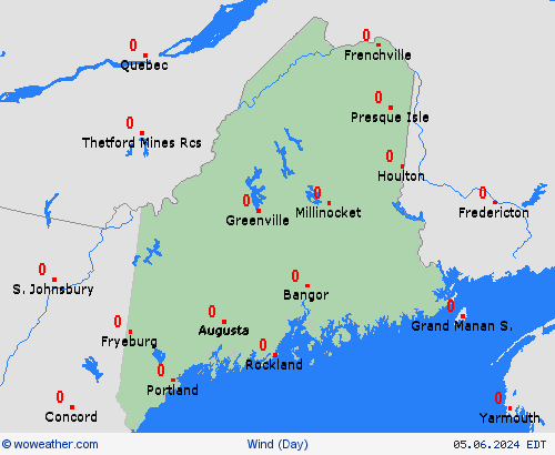 wind  USA Forecast maps