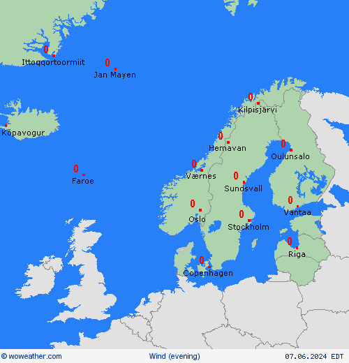 wind  Europe Forecast maps