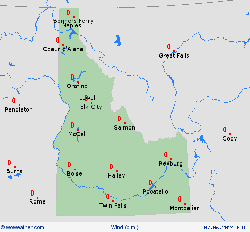 wind  North America Forecast maps