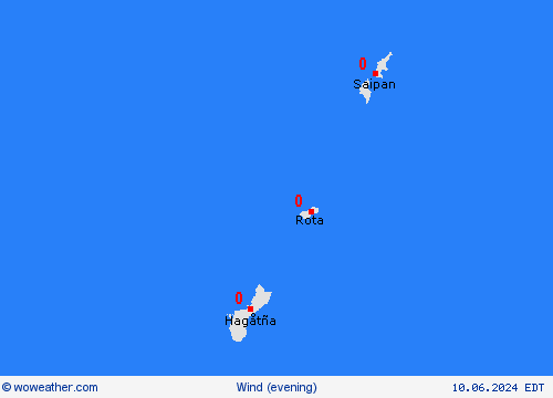 wind Marianen Oceania Forecast maps