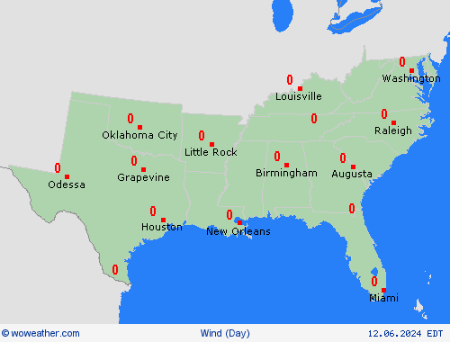 wind  USA Forecast maps