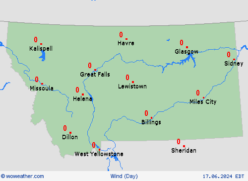 wind  USA Forecast maps